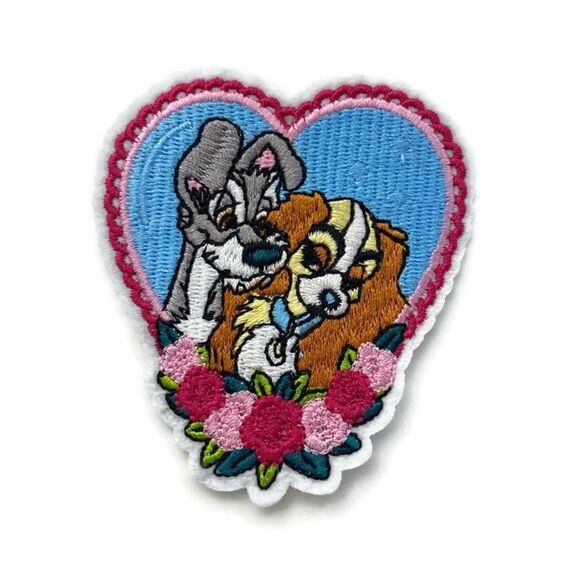 Lady and The Tramp Embroidered Patch - Picture 1 of 3